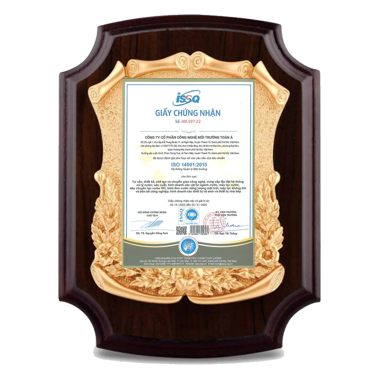 Giấy Chứng nhận ISO 14001:2015